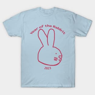 Year of the Rabbit 2023 Viva Magenta Bunny T-Shirt